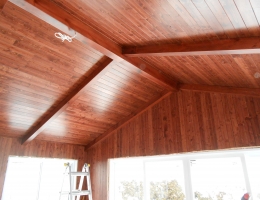 Plafond en bois - Jeff Tech Rimouski