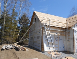 Construction d'un garage avec ferme de toit habitable - Jeff Tech Rimouski